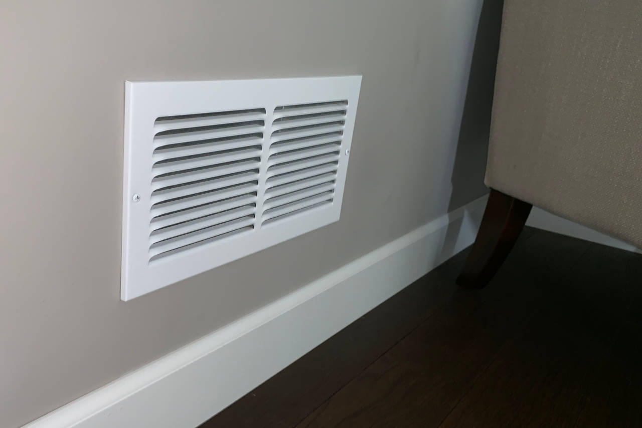 air vent on a wall